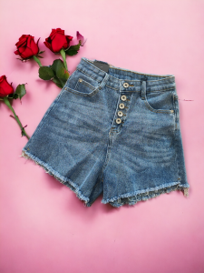 Spodenki Damskie Jeans Szorty Niebieskie 