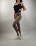 Legginsy Prążkowane Camel