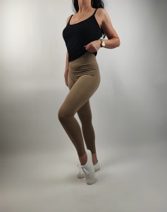 Legginsy Prążkowane Camel