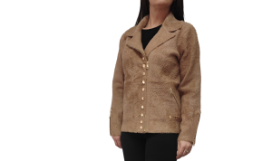 Kurtka Damska Ramoneska Alpaka Złote Dodatki Katana Camel Uniwersalny