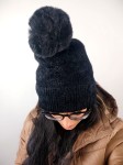 ZIMOWA CZAPKA  NITKA CZARNA